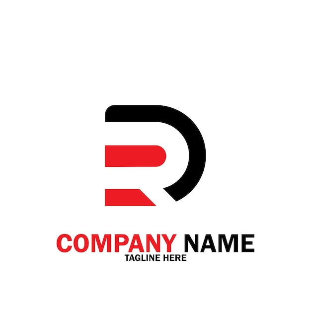 R logo business company icon vector illustration template design