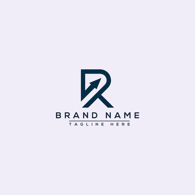 R Logo Design Template Vector Graphic Branding Element