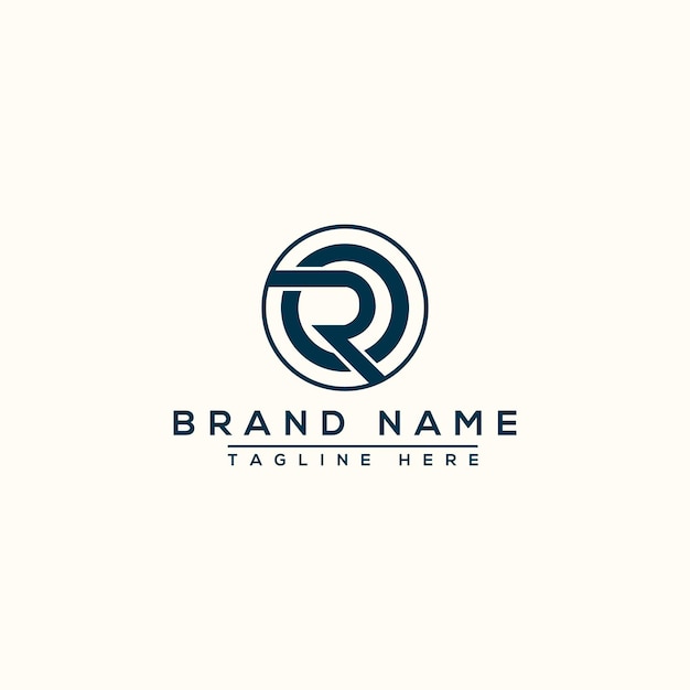 R Logo Design Template Vector Graphic Branding Element