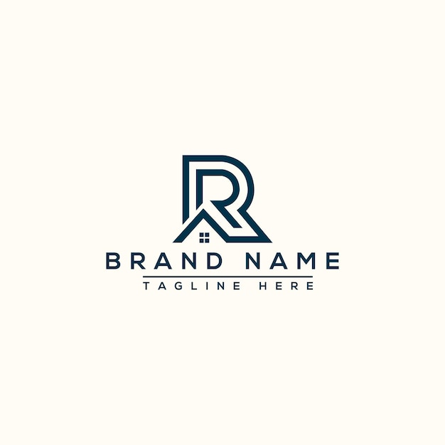 R Logo Design Template Vector Graphic Branding Element