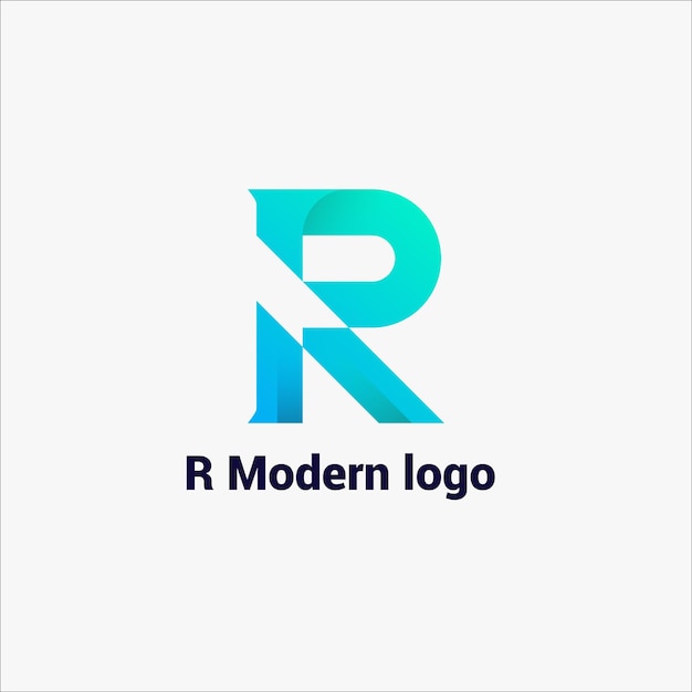 Vector r modern logo design and abstract logo