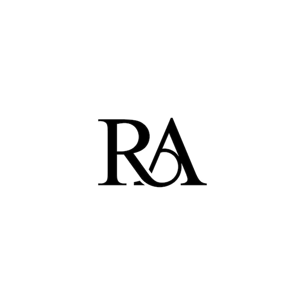 Ra logo with a white background