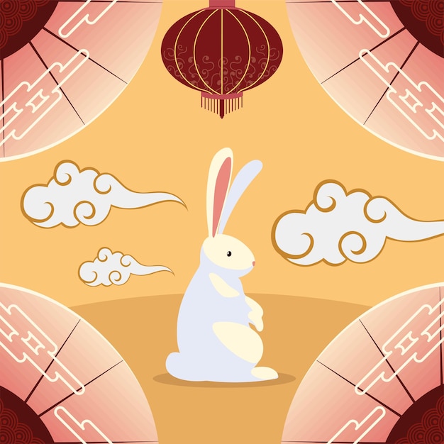 Rabbit chinese moon festival