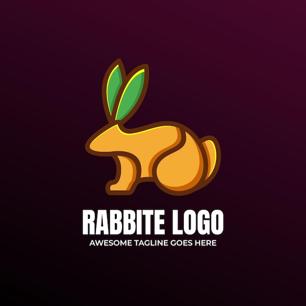 Rabbit Colorful Logo Design