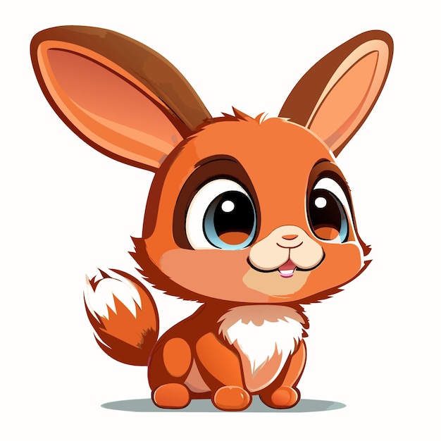 rabbit cute vector illustration cartoon