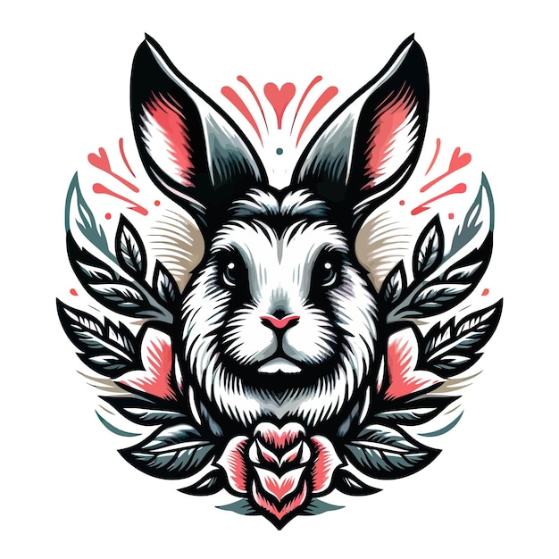 Rabbit head paint