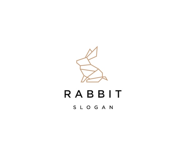 Rabbit logo icon design template