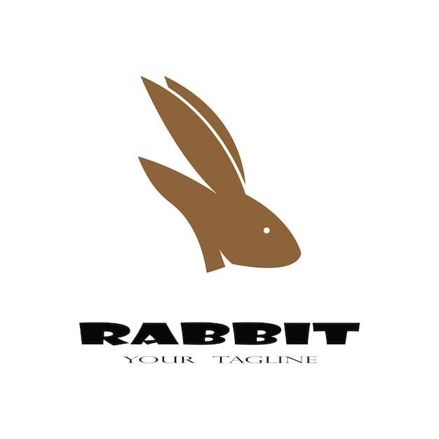 Rabbit Logo template vector icon illustration design