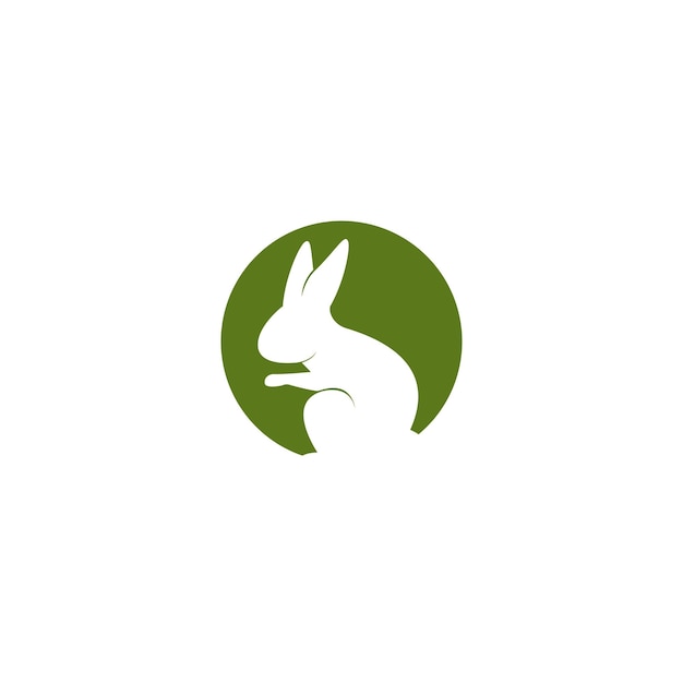 Rabbit Logo template vector icon illustration