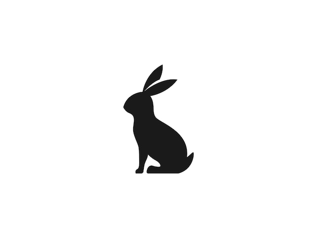 rabbit logo vector icon illustration logo template