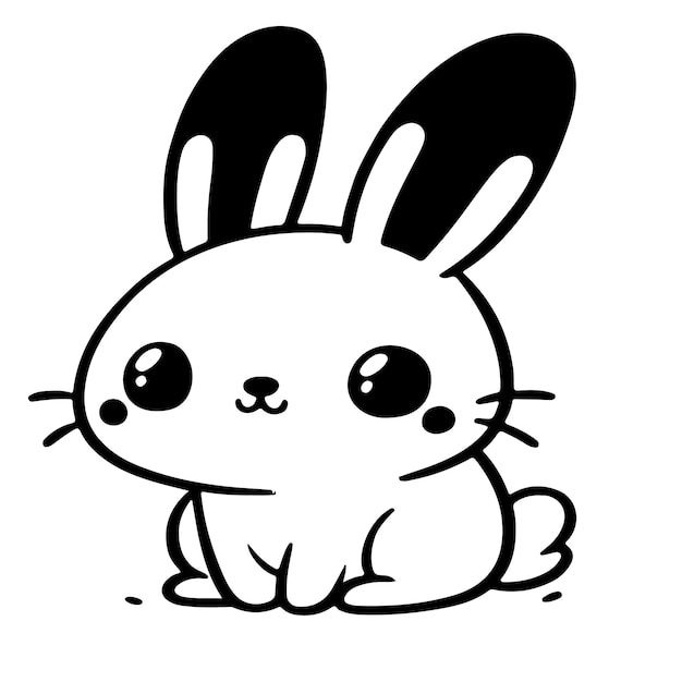 Rabbit vector art design