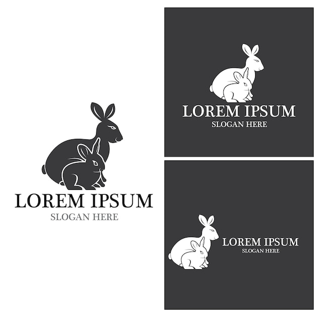 Rabbit vector icon illustration design