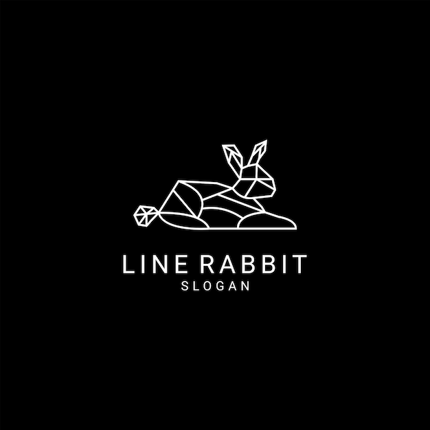 Rabit logo design icon template