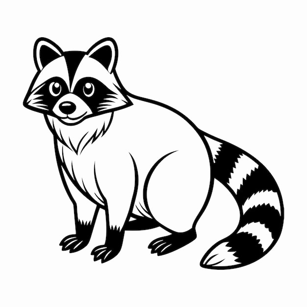 Raccoon Alert Posture Svg