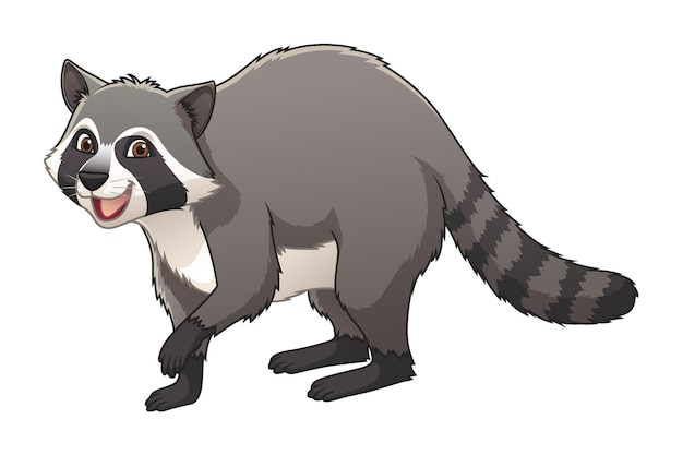 Raccoon Cartoon Animal Illustration