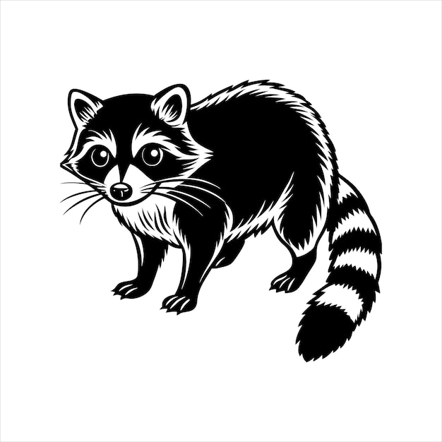 Raccoon Exploring Svg