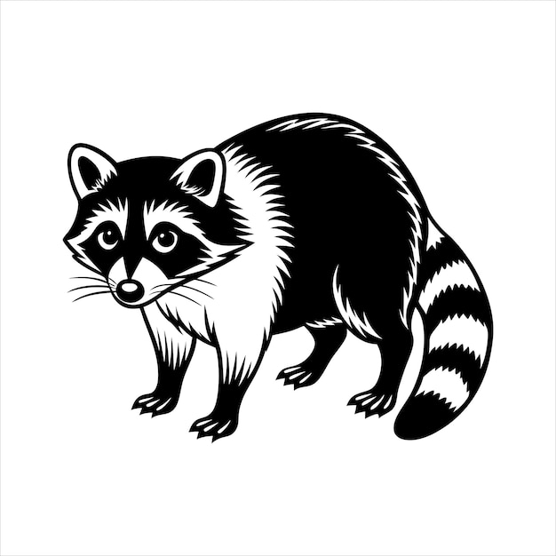 Raccoon Exploring Svg