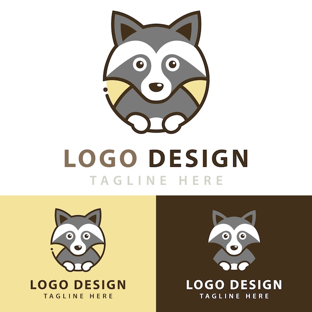 Raccoon Logo Design