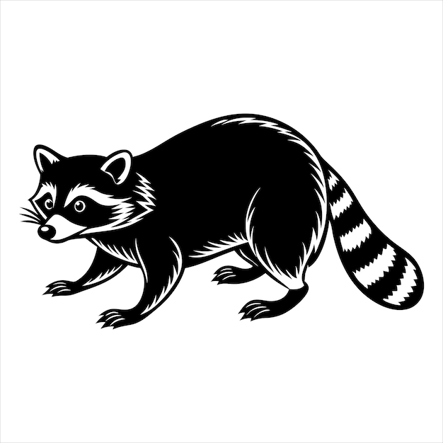 Raccoon Running Svg