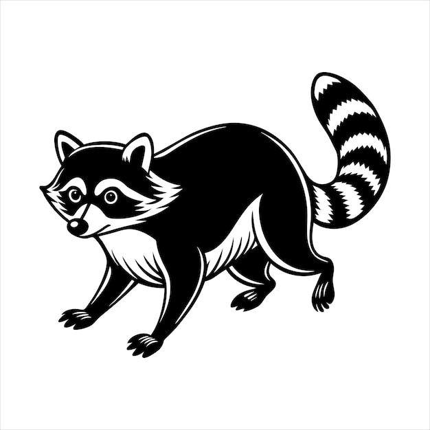 Raccoon Running Svg