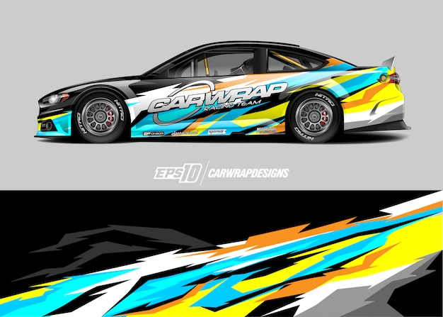 Race car wrap designs