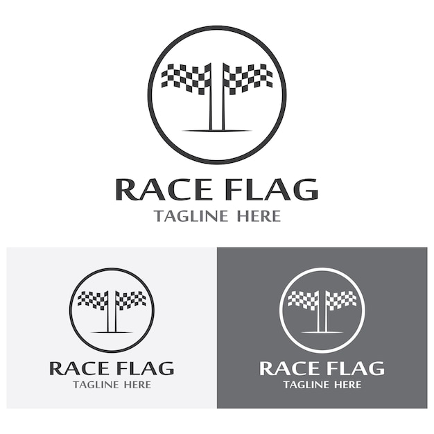 Race flag icon design