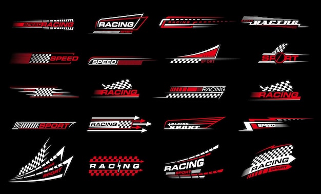 Race sport car stripe stickers racing line decals