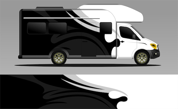 racing background vector for camper car wraps and more