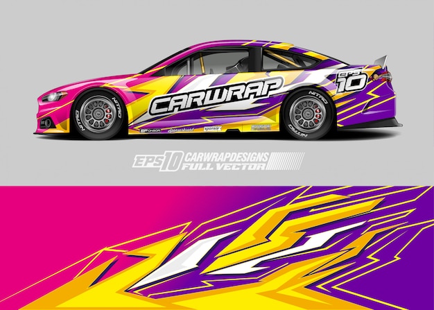 Racing car wrap designs