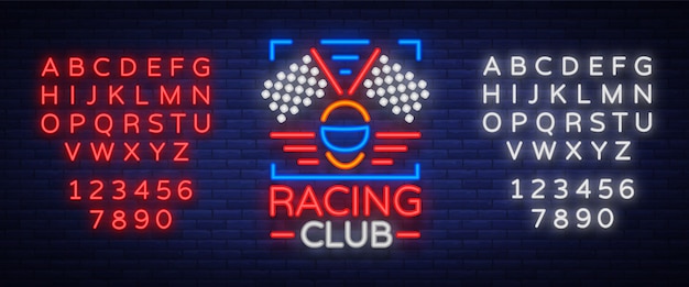 Racing Club neon banner