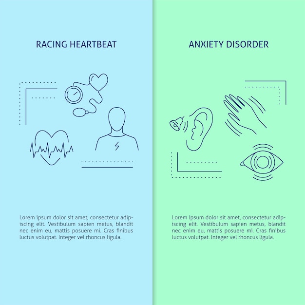 Racing heartbeat and anxiety disorder banner