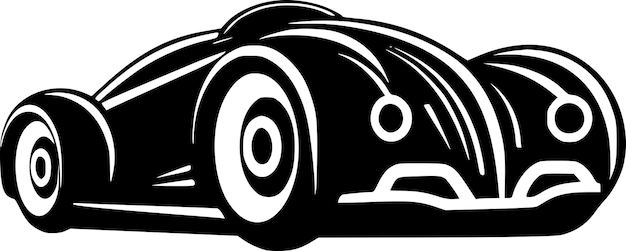 Racing Minimalist and Simple Silhouette Vector illustration