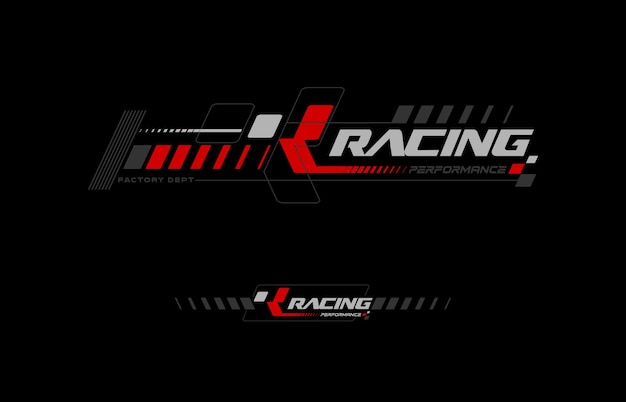 racing performance trendy fashionable vector tshirt and apparel design typography print poster