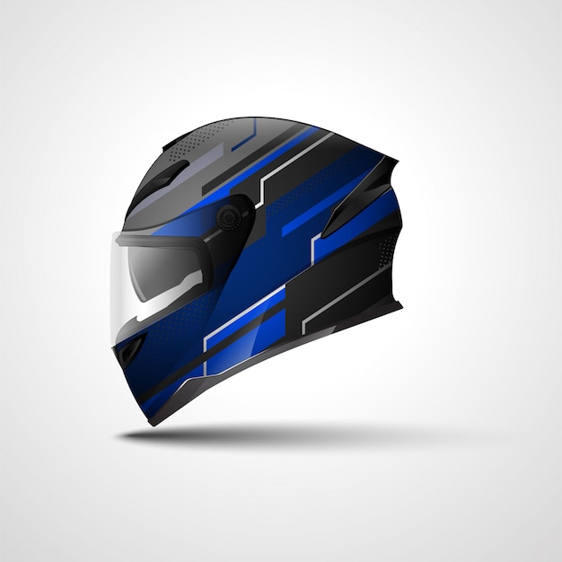 Racing Sport helmet wrap decal and vinyl sticker design