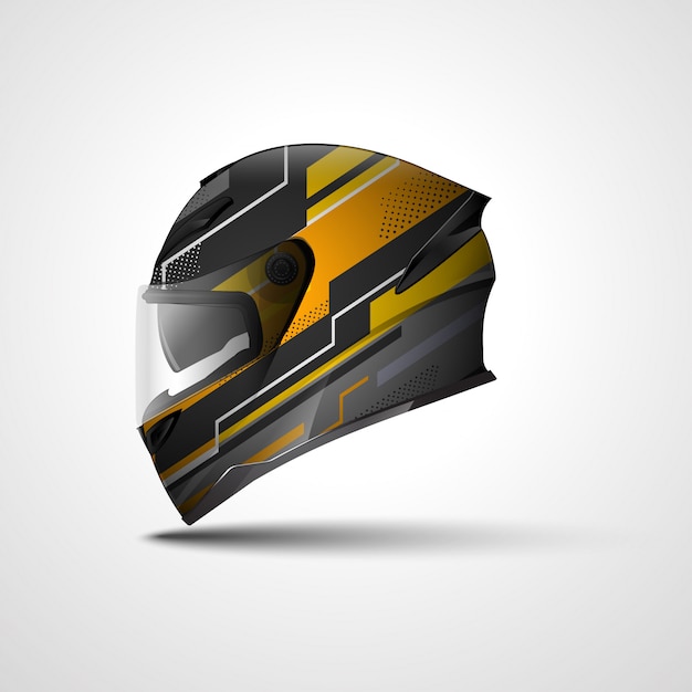 Racing Sport helmet wrap decal and vinyl sticker design