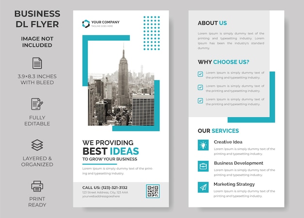 Rack Card Corporate DL Flyer Template