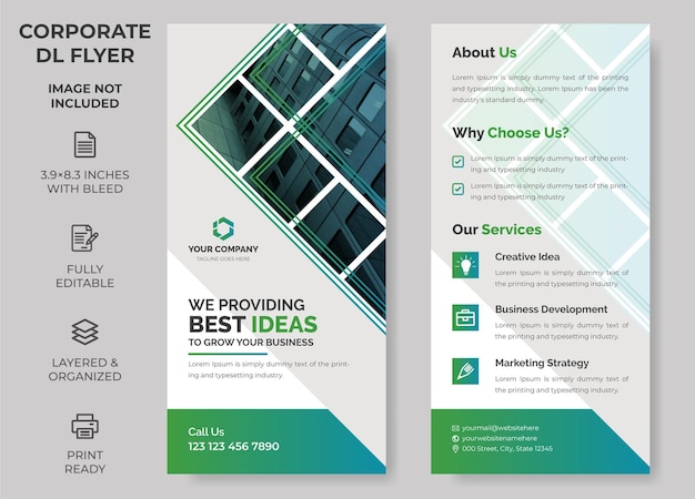 Rack Card Corporate DL Flyer Template