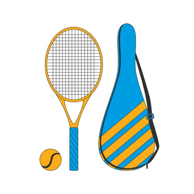 Racket and ball for big tennis cover for tennis rackets Various Sport equipment Fitness inventory gym accessories Workout stuff bundle