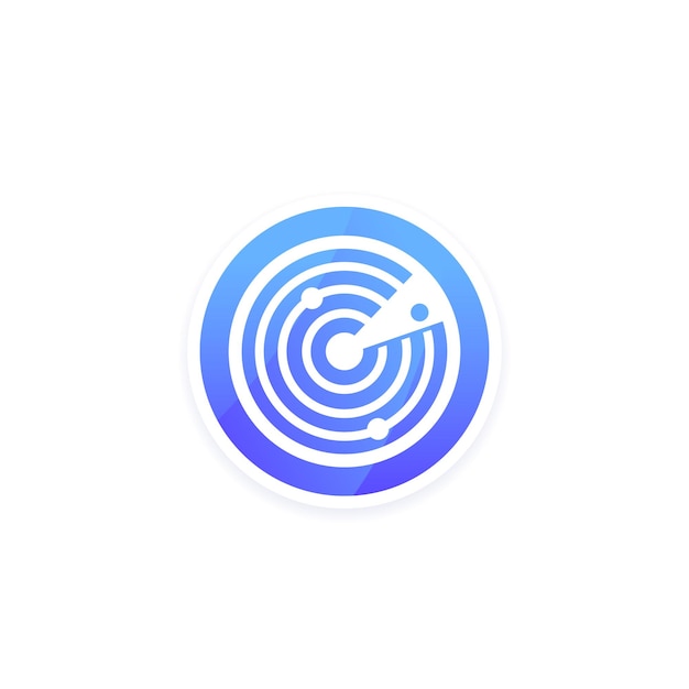 radar logo for apps vector