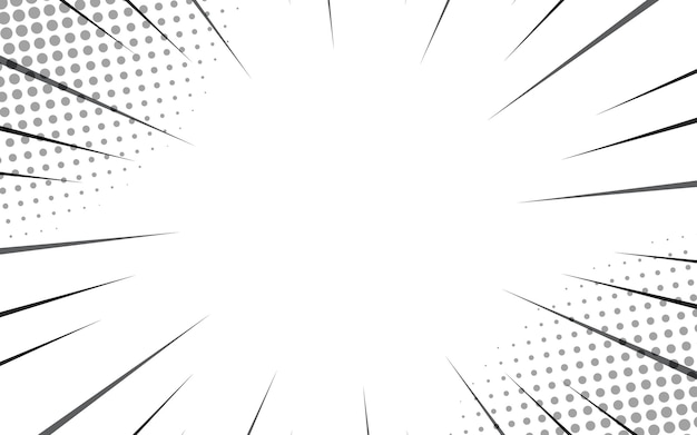 Vector radial lines background for comic books manga speed frame superhero action explosion background