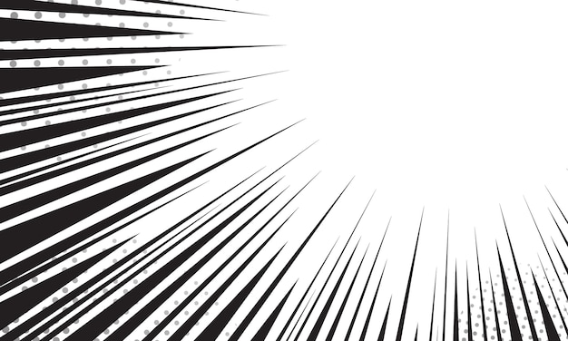 Radial speed lines comic abstract background