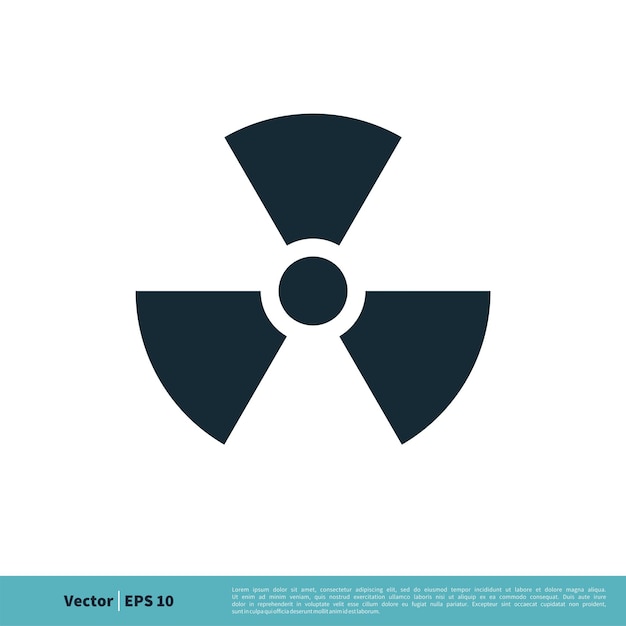 Radiation Hazard Sign Icon Vector Logo Template Illustration Design Vector EPS 10