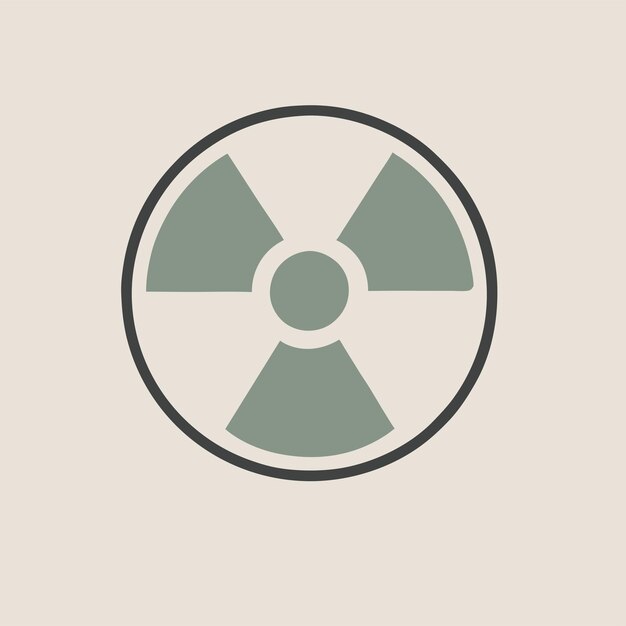 Vector a radiation icon silhouette vector illustration isolated white background