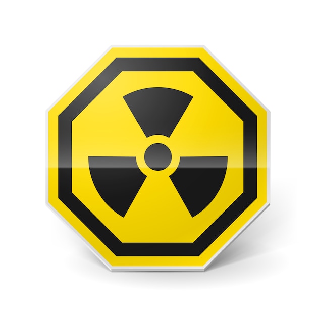 Vector radiation sign