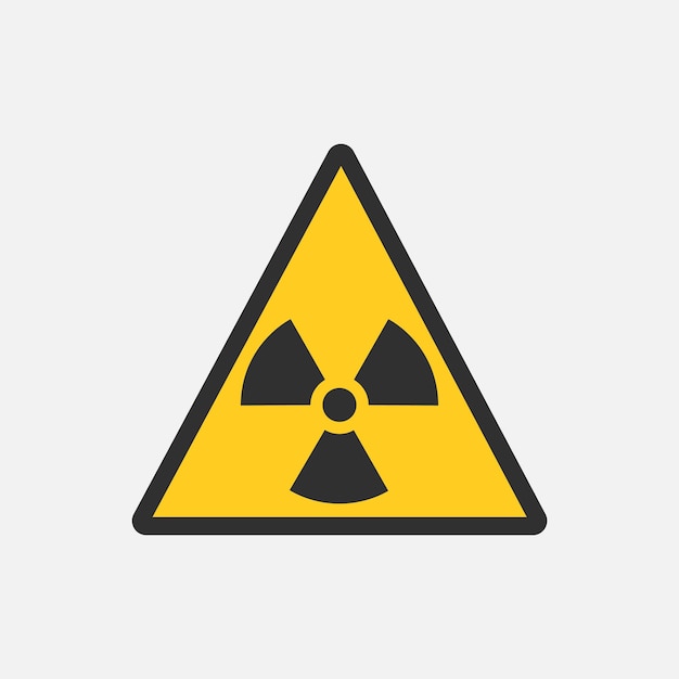 Radiation symbol Radiation warning icon Vector illustration