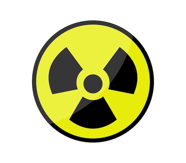 Radiation warning sign