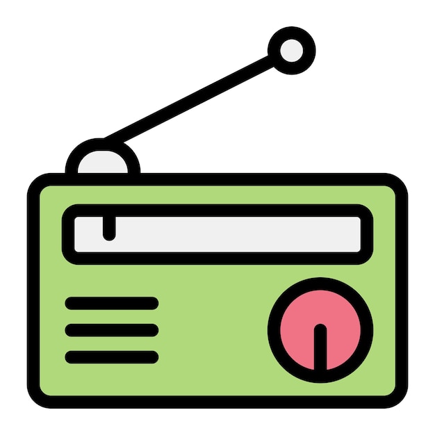 Radio Vector Icon Design Illustration