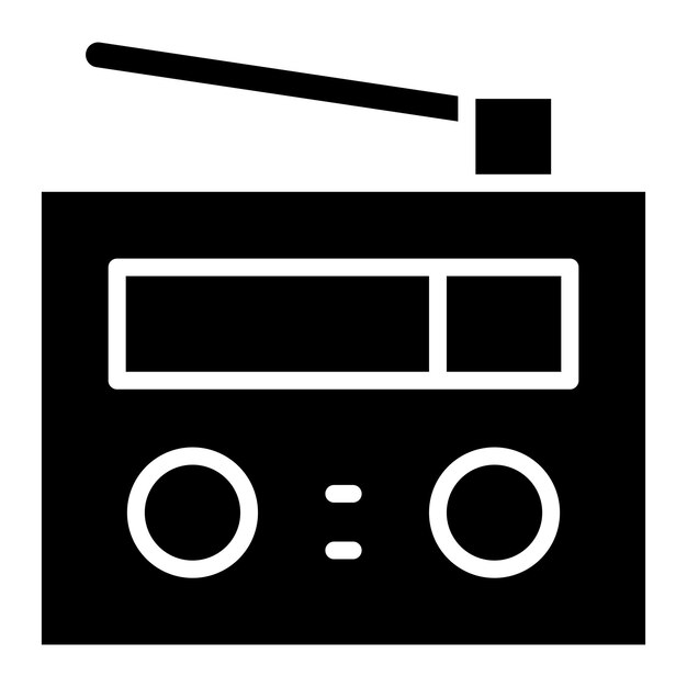 Radio Vector Icon Design Illustration