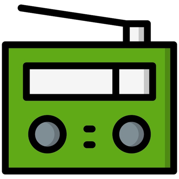 Radio Vector Icon Design Illustration