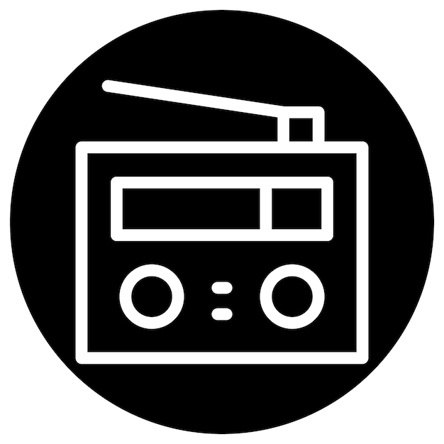 Radio Vector Icon Design Illustration